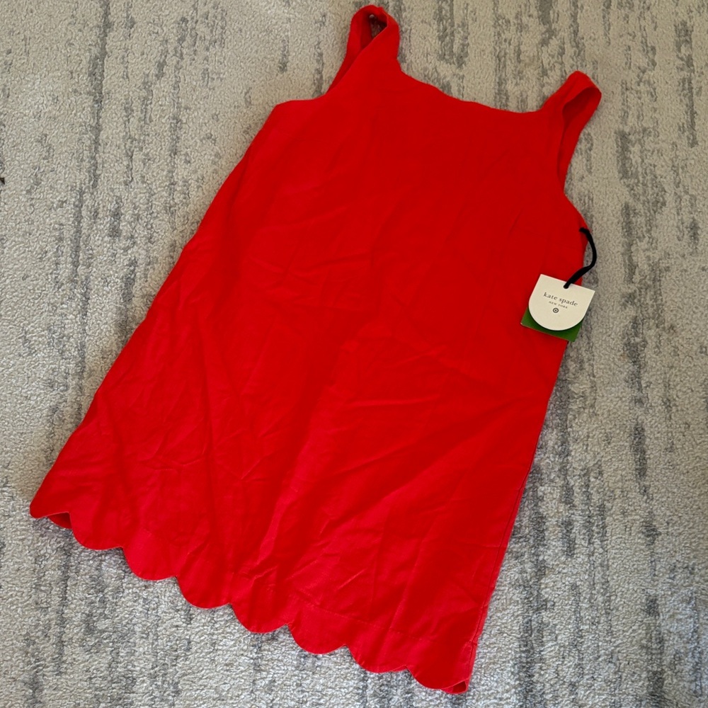 Kate Spade Red Scalloped Dress